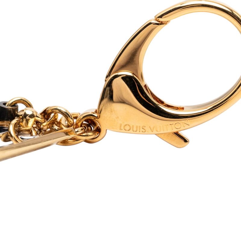 Louis Vuitton ju Sac Taba Ju Key Holder Bag Charm Gold Silver Brown Plating — view 4
