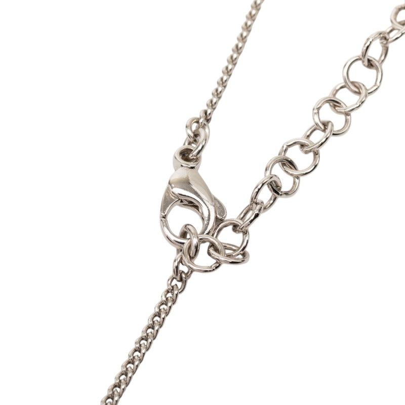 Chanel CC Logo Necklace Silver Gold tale — view 3