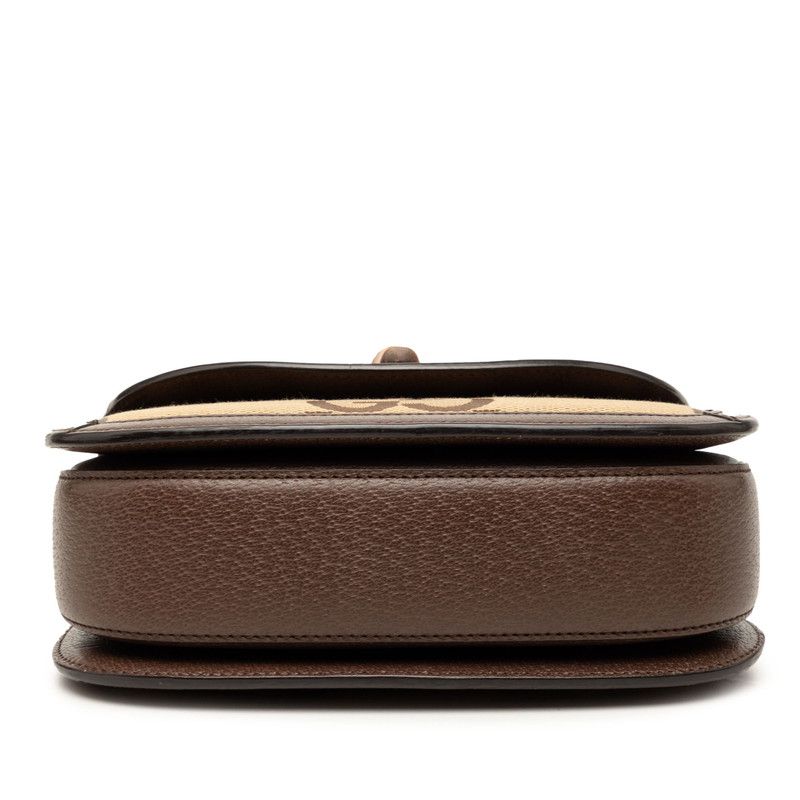 Gucci GG 2-Way Shoulder Bag Beige Brown Canvas Leather — view 3