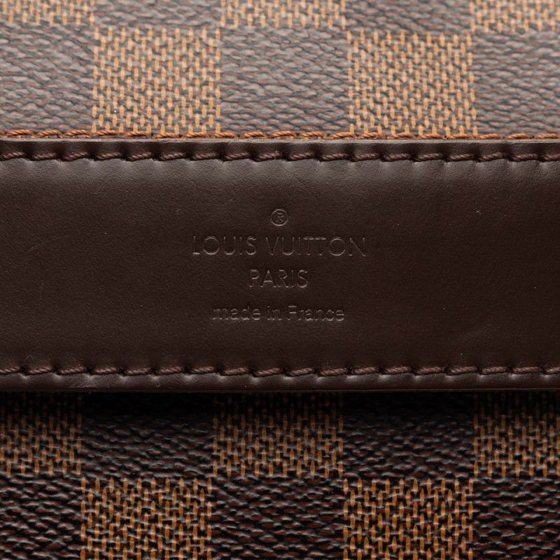 Louis Vuitton Damier MM Crossbody Shoulder Bag Brown Leather — view 5