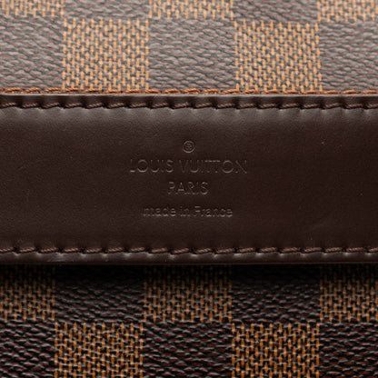 Louis Vuitton Damier MM Crossbody Shoulder Bag Brown Leather — view 5