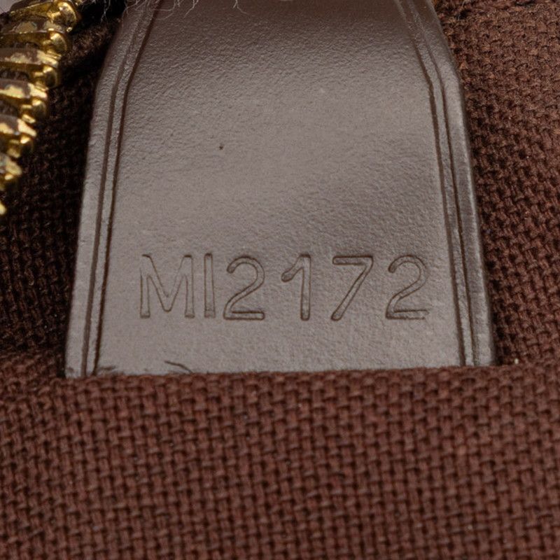 Louis Vuitton Damier MM Crossbody Shoulder Bag Brown Leather — view 6