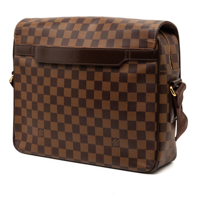 Louis Vuitton Damier MM Crossbody Shoulder Bag Brown Leather — view 2