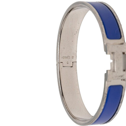 Hermes Clic Clac Ninenine PM Bracelet Silver Blue tale Enamel — view 5