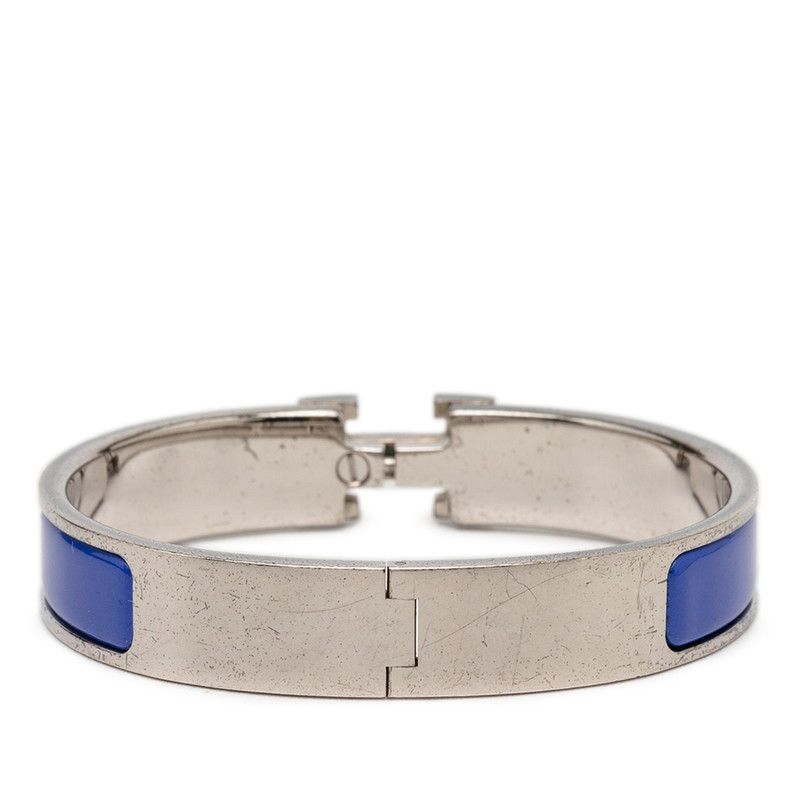 Hermes Clic Clac Ninenine PM Bracelet Silver Blue tale Enamel — view 3