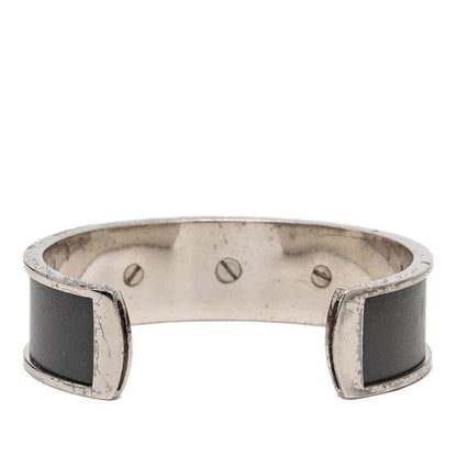 Hermes Kelly Bangle Silver Gray tale Leather 1- Bracelet — view 3