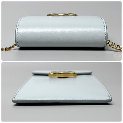 Celine Triomphe lepouch Shoulder Bag Blue — view 5