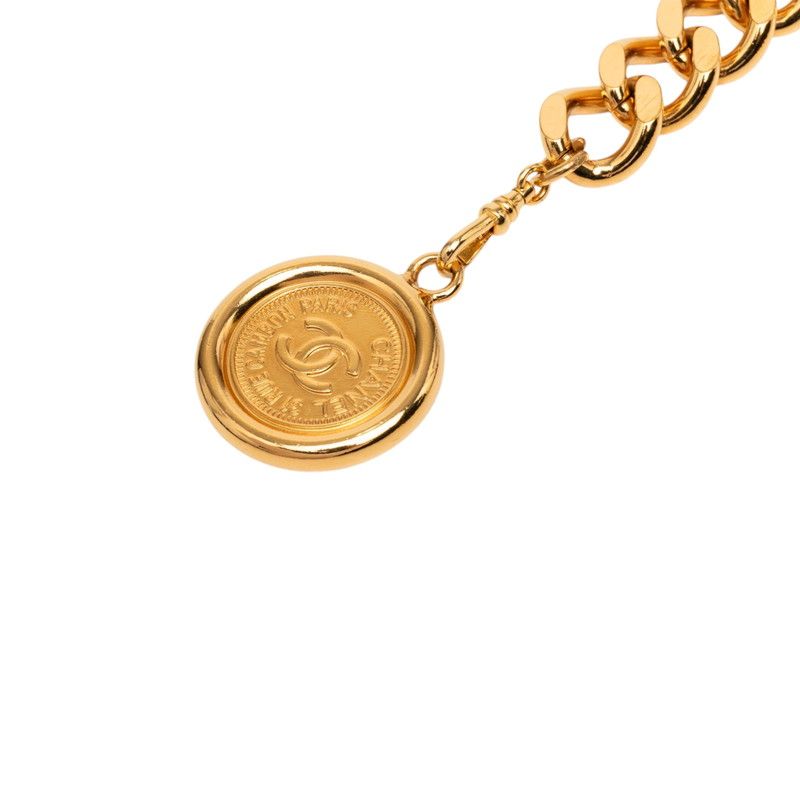 Chanel CC Logo Plate Vintage leto Gold Plating 1 Belt — view 2