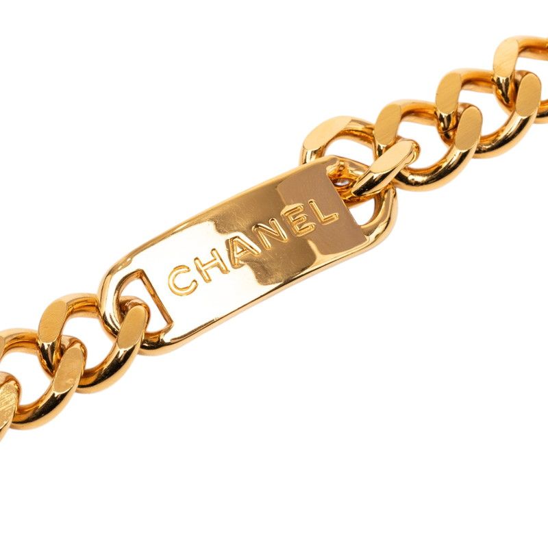 Chanel CC Logo Plate Vintage leto Gold Plating 1 Belt — view 3