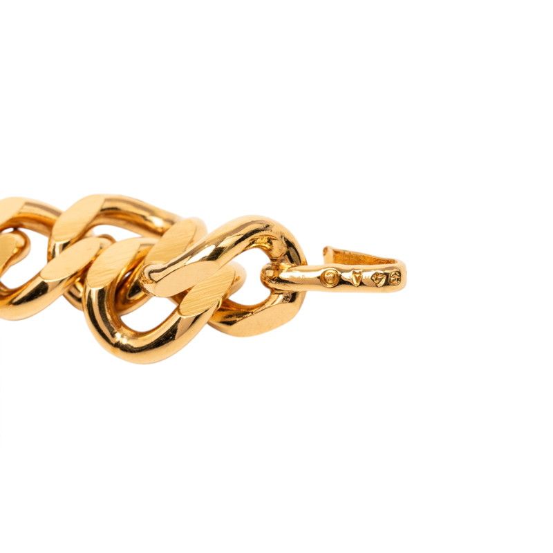 Chanel CC Logo Plate Vintage leto Gold Plating 1 Belt — view 4