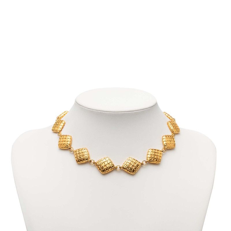 Chanel Damochi Necklace Choker Gold Plating