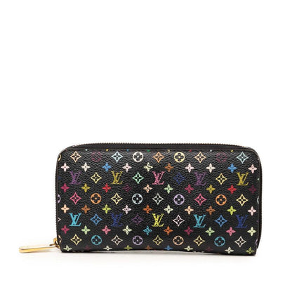 Louis Vuitton Monogram Multicolor Wallet Black Leather