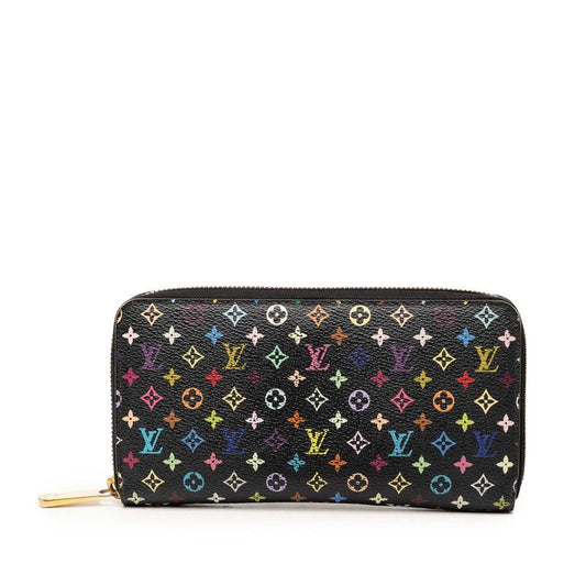 Louis Vuitton Monogram Multicolor Wallet Black Leather