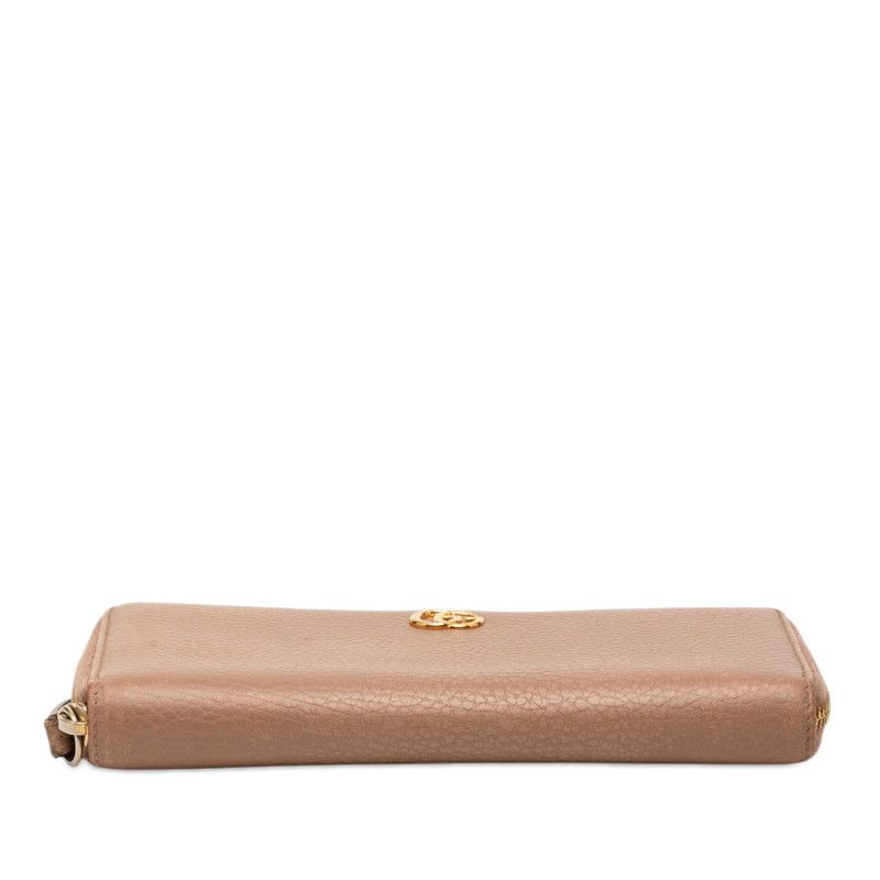 Gucci GG Marmont Wallet Pink Beige Leather — view 3