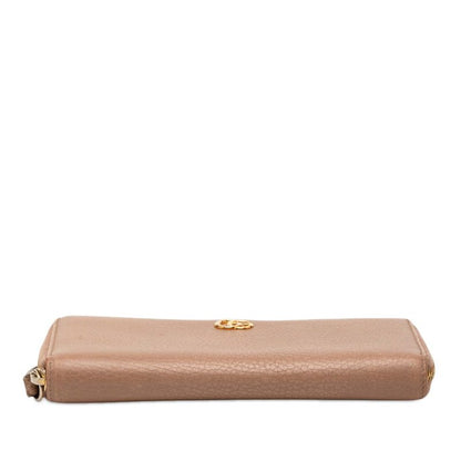 Gucci GG Marmont Wallet Pink Beige Leather — view 3