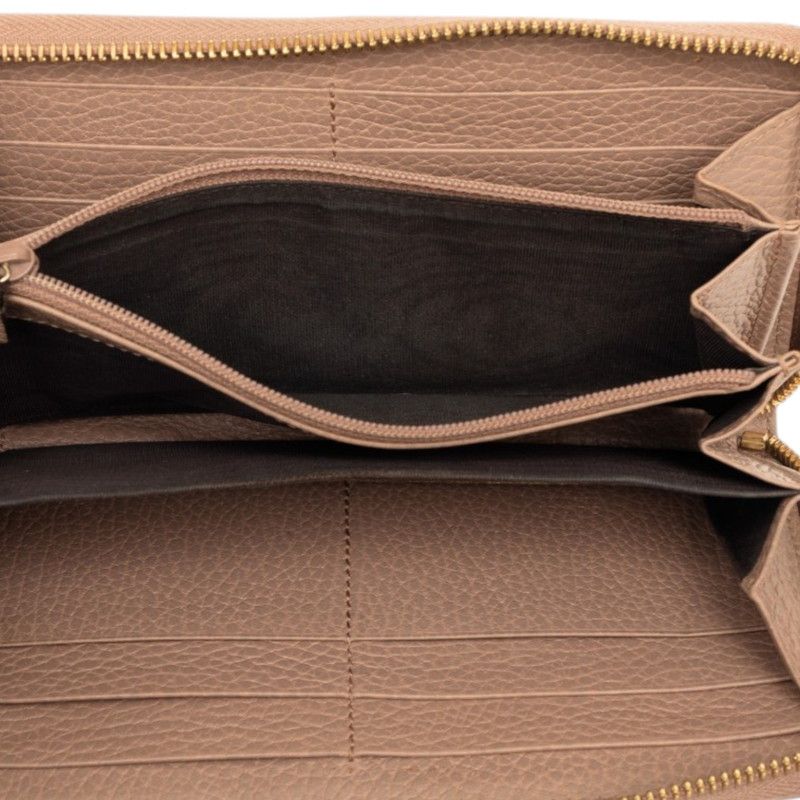 Gucci GG Marmont Wallet Pink Beige Leather — view 4