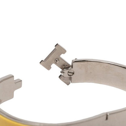 Hermes Clic Clac Ninenine PM Bracelet Silver Yellow tale Enamel — view 4