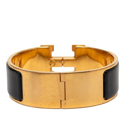 Hermes Clic Clac GM Bracelet Gold Black Plating Enamel — view 3
