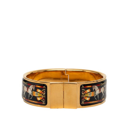 Hermes GM Bracelet Gold Multicolor Plating