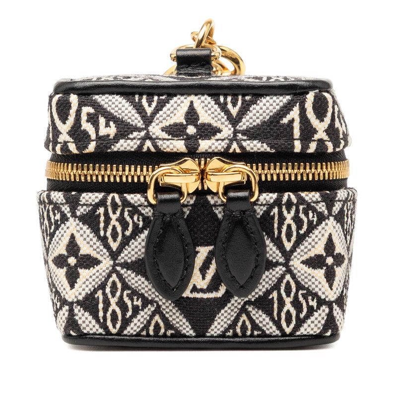Louis Vuitton Monogram letocles Bag Charm Key Holder Black Multicolor
