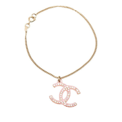 Chanel CC Logo Bracelet 04 Pink Plastic Line Strike — view 2