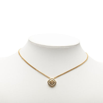 Dior Dio CD Logo Pendant Necklace Gold Line Strike Plating — view 5