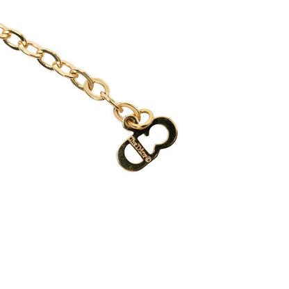 Dior Dio CD Logo Pendant Necklace Gold Line Strike Plating — view 4