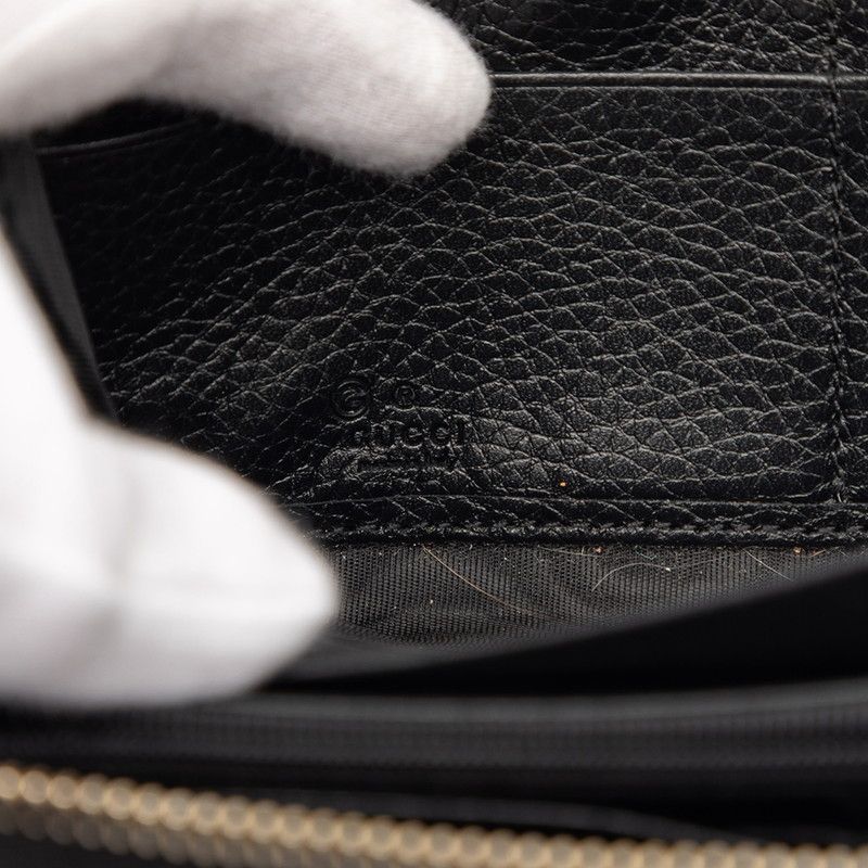 Gucci Soho Interlocking Tale Wallet Black Leather — view 6