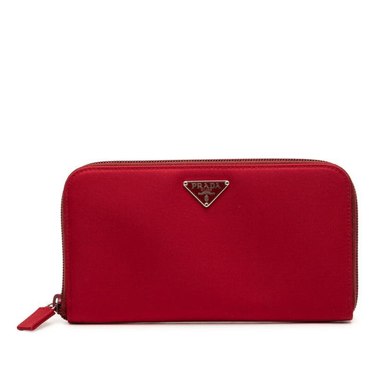 Prada Wallet Cerise Red Nylon