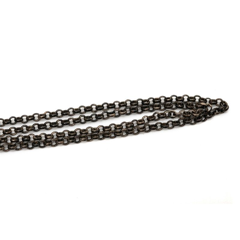 Chanel CC Logo Pendant Necklace 07 Black Plastic — view 3