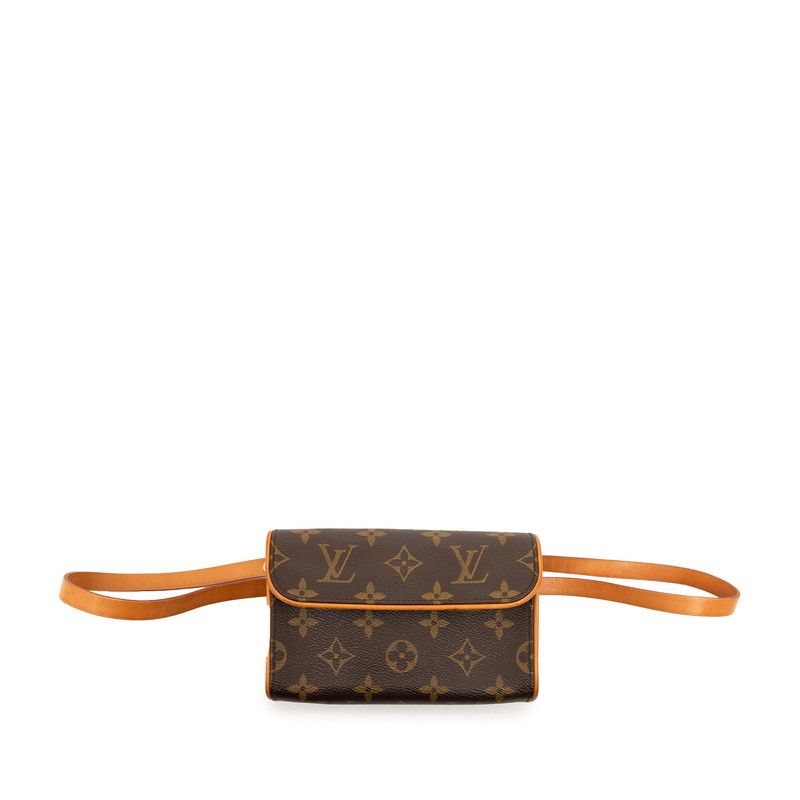Louis Vuitton Monogram Pochette Belt Bag strikeba leda Banine Brown
