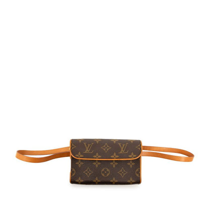 Louis Vuitton Monogram Pochette Belt Bag strikeba leda Banine Brown