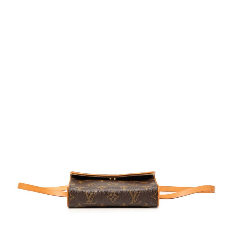Louis Vuitton Monogram Pochette Belt Bag strikeba leda Banine Brown — view 3