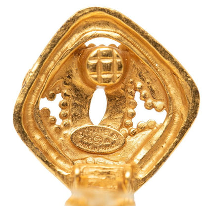 Chanel CC Logo Earrings 96 Vintage Gold Plating — view 3