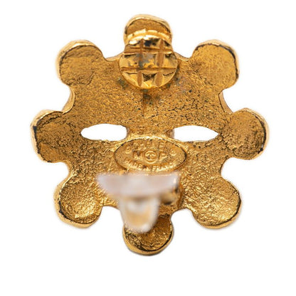 Chanel CC Logo Earrings 94 Vintage Gold Plating — view 3