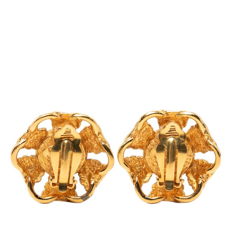 Chanel Earrings Gold Plated Faux Pearl — view 2