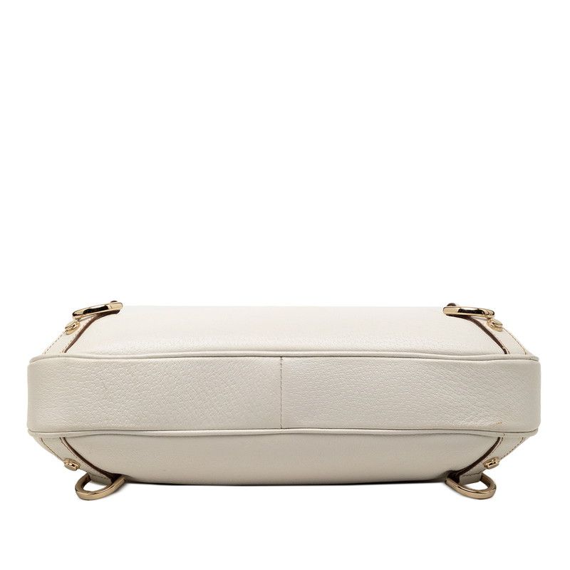 Gucci Abbey White Leather Handbag — view 3