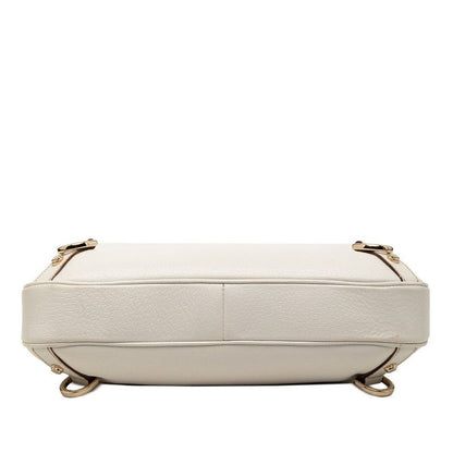 Gucci Abbey White Leather Handbag — view 3