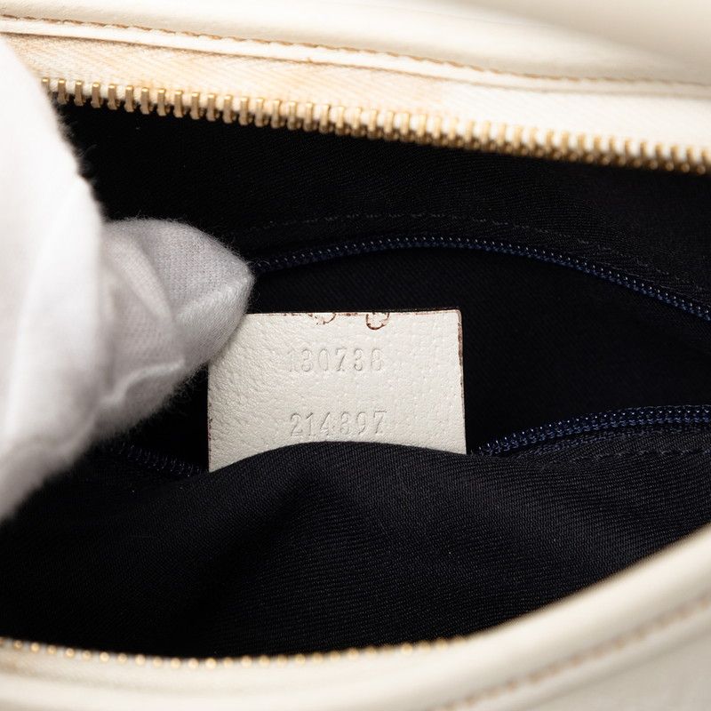 Gucci Abbey White Leather Handbag — view 7