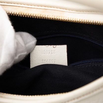 Gucci Abbey White Leather Handbag — view 7