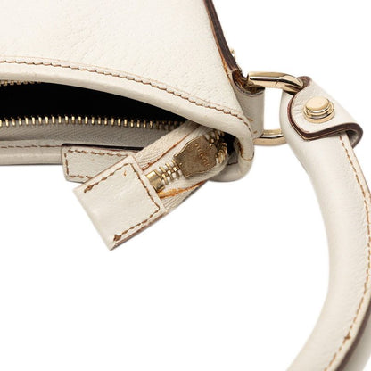 Gucci Abbey White Leather Handbag — view 5