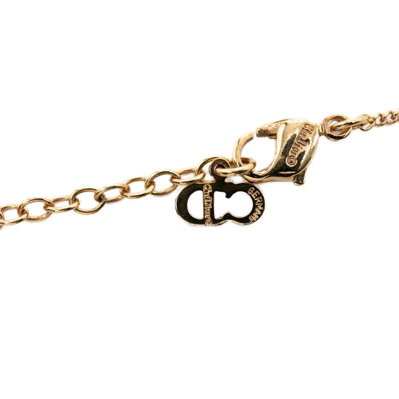 Dior Dio Logo Pendant Necklace Gold Plating — view 4