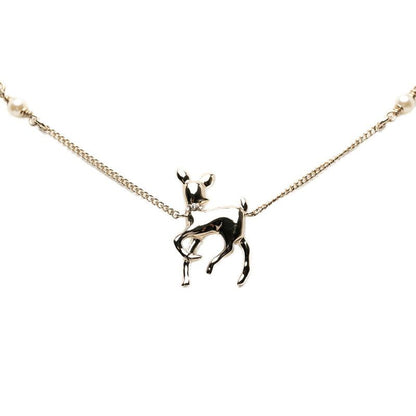 Chanel CC Logo Vip Pendant Necklace Silver tale Line Strike — view 3