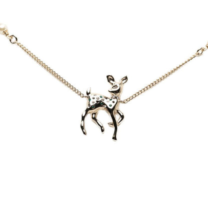 Chanel CC Logo Vip Pendant Necklace Silver tale Line Strike — view 2
