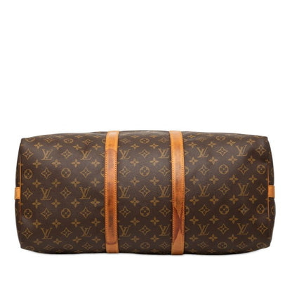 Louis Vuitton Monogram Keepall Bandouliere 50 Boston Bag 2-Way Brown Leather — view 3