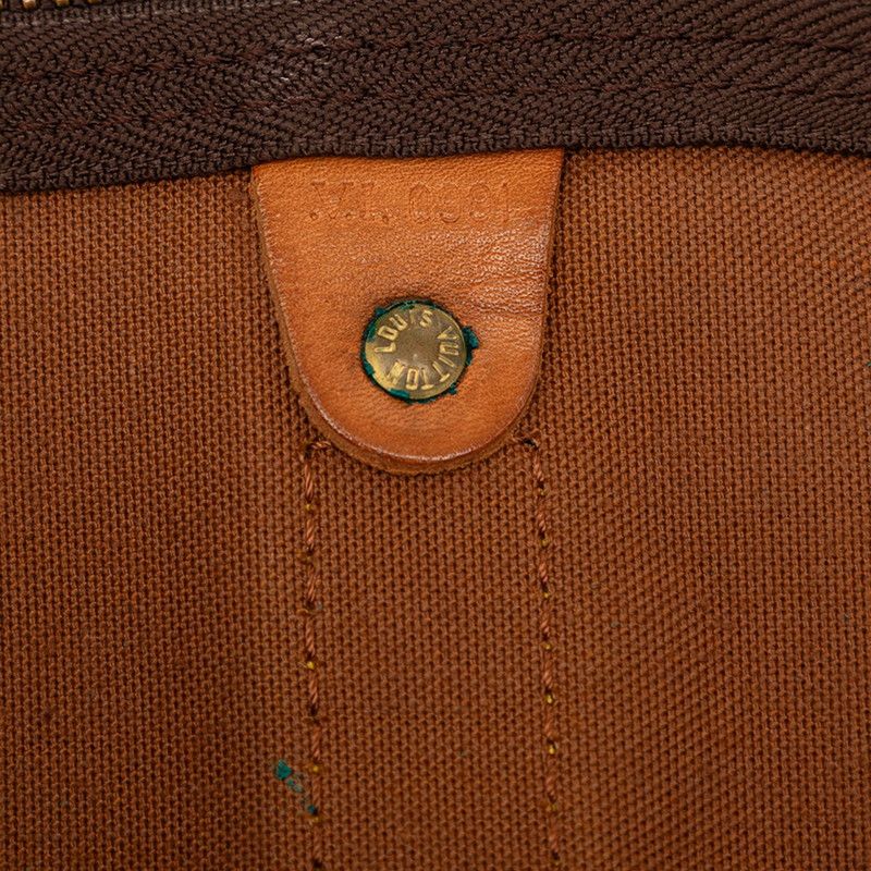 Louis Vuitton Monogram Keepall Bandouliere 50 Boston Bag 2-Way Brown Leather — view 7
