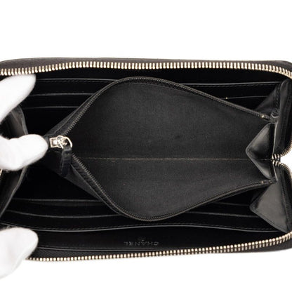 Chanel CC Logo Wallet Black Patent Leather — view 5