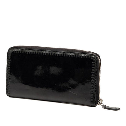 Chanel CC Logo Wallet Black Patent Leather — view 2