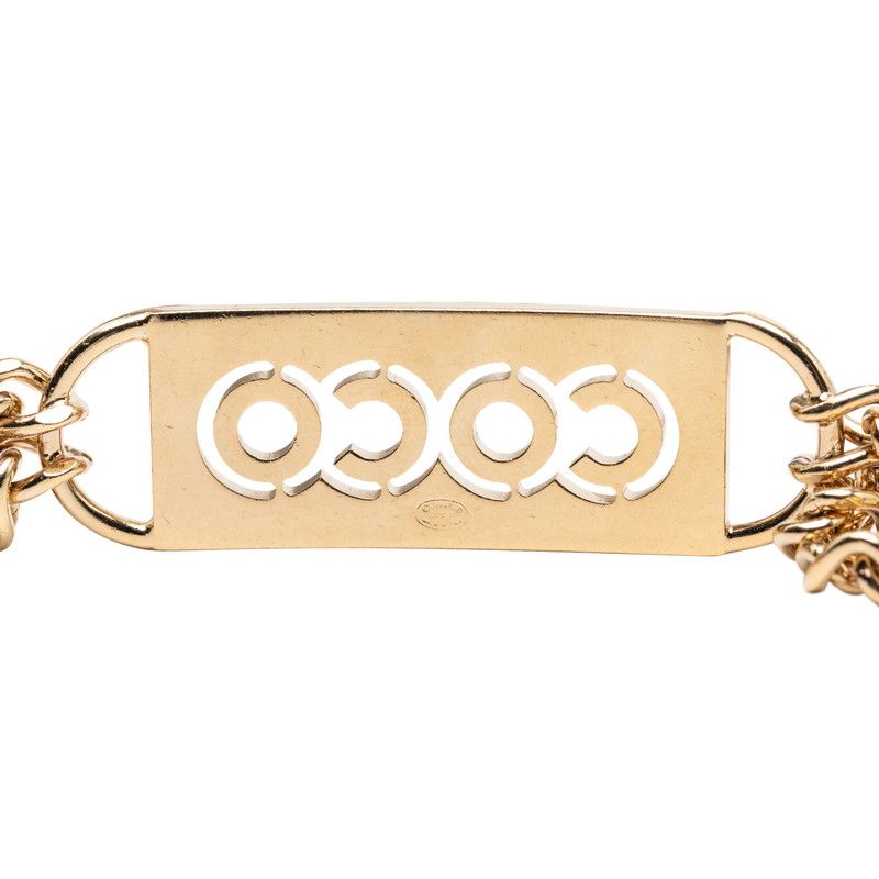 Chanel CC Logo Coco leto Gold Plating Line Strike 1 Belt — view 2