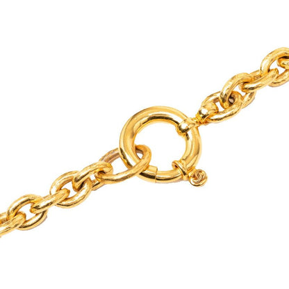 Chanel CC Logo Vintage Pendant Necklace Gold Plating — view 4
